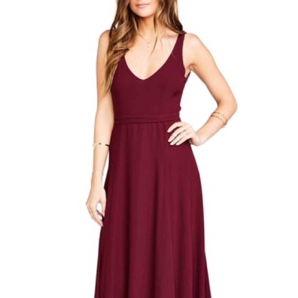 Jen Maxi Gown SHOW ME YOUR MUMU Merlot